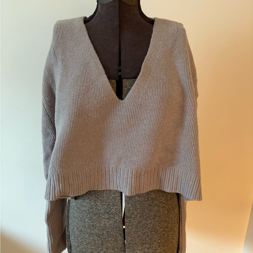 Live The Process Gray V-Neck Sweater
